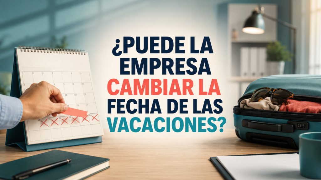 ¿Puede la empresa cambiar la fecha de las vacaciones?